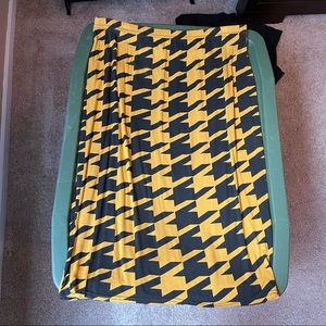Plus Size Yellow and Black Pencil Skirt